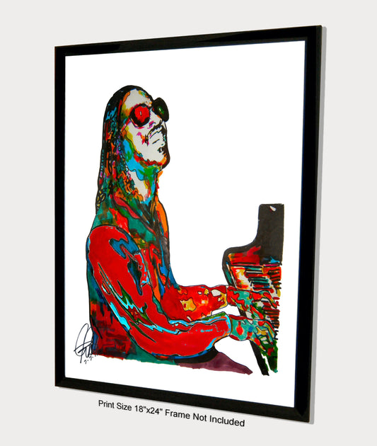 Stevie Wonder Soul Funk Music Poster Print Wall Art 18x24