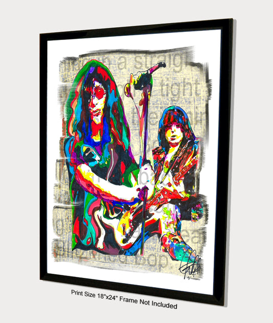 Ramones Punk Rock Music Poster Print Wall Art 18x24