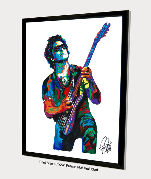 Synyster Gates Avenged Sevenfold Guitar Metal Music Print Poster Wall Art 18x24