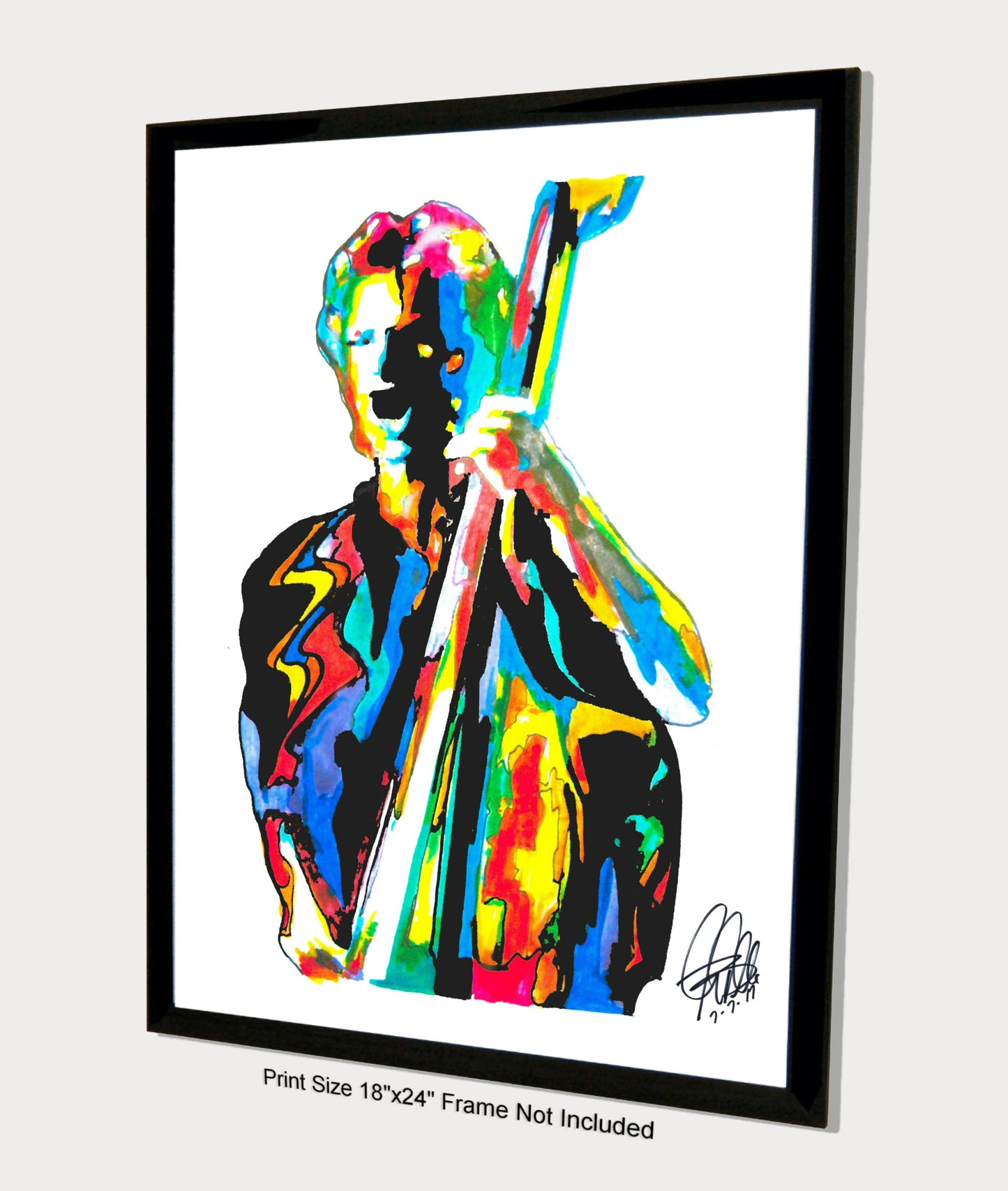 Sting The Police Singer Bass Rock Music Poster Print Wall Art 18x24