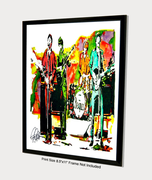 The Beatles Lennon McCartney Harrison Ringo Rock Music Poster Print 8.5x11