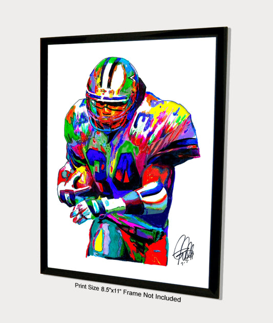 Herschel Walker Dallas Cowboys Football Sports Print Poster Wall Art 8.5x11