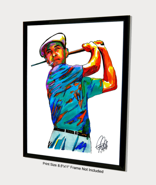 Ben Hogan Golf Sports Poster Print Wall Art 8.5x11