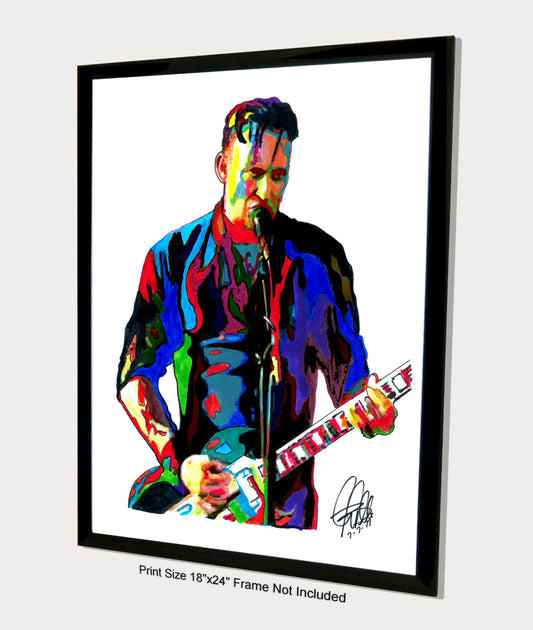 Michael Poulsen Volbeat Metal Rock Music Poster Print Wall Art 18x24