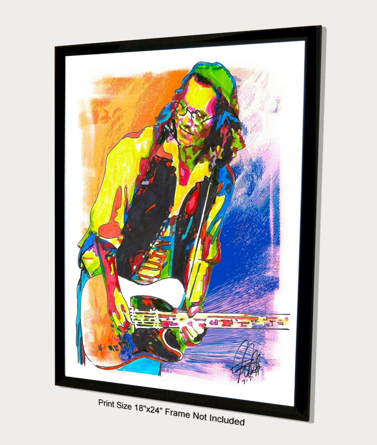 Johnny Depp Hollywood Vampires Guitar Blues Rock Poster Print Wall Art 18x24