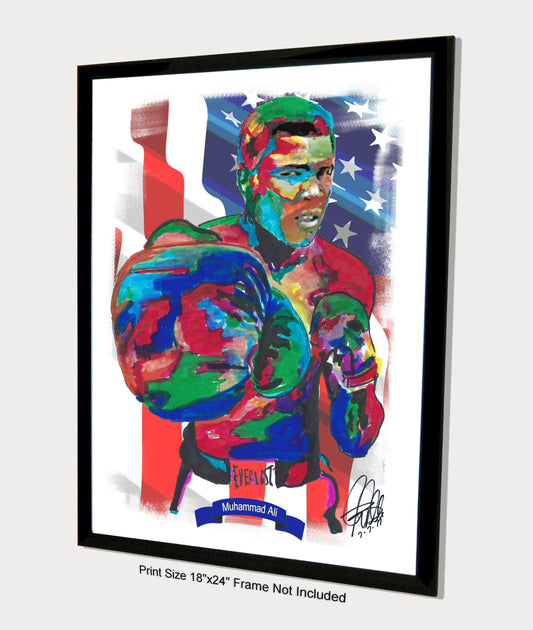 Muhammad Ali Heavyweight Champion Boxing Poster Print Wall Art 18x24