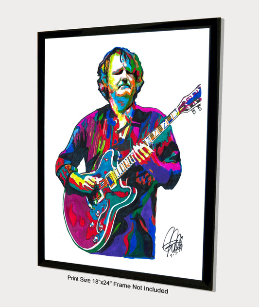 John Bell Guitar Rock Music Poster Print Wall Art 18x24