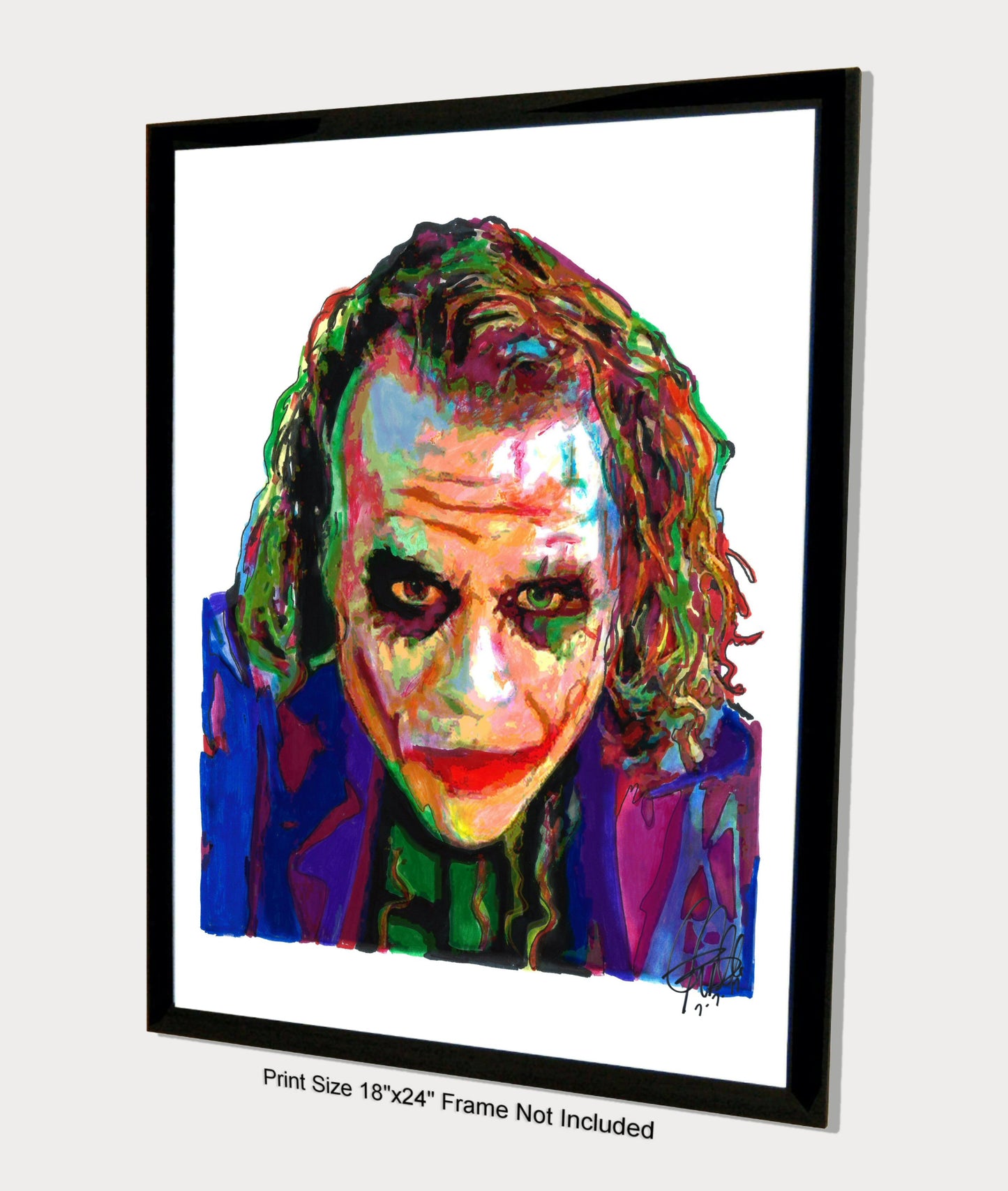 The Joker Heath Ledger Batman The Dark Knight Poster Print Wall Art 18x24