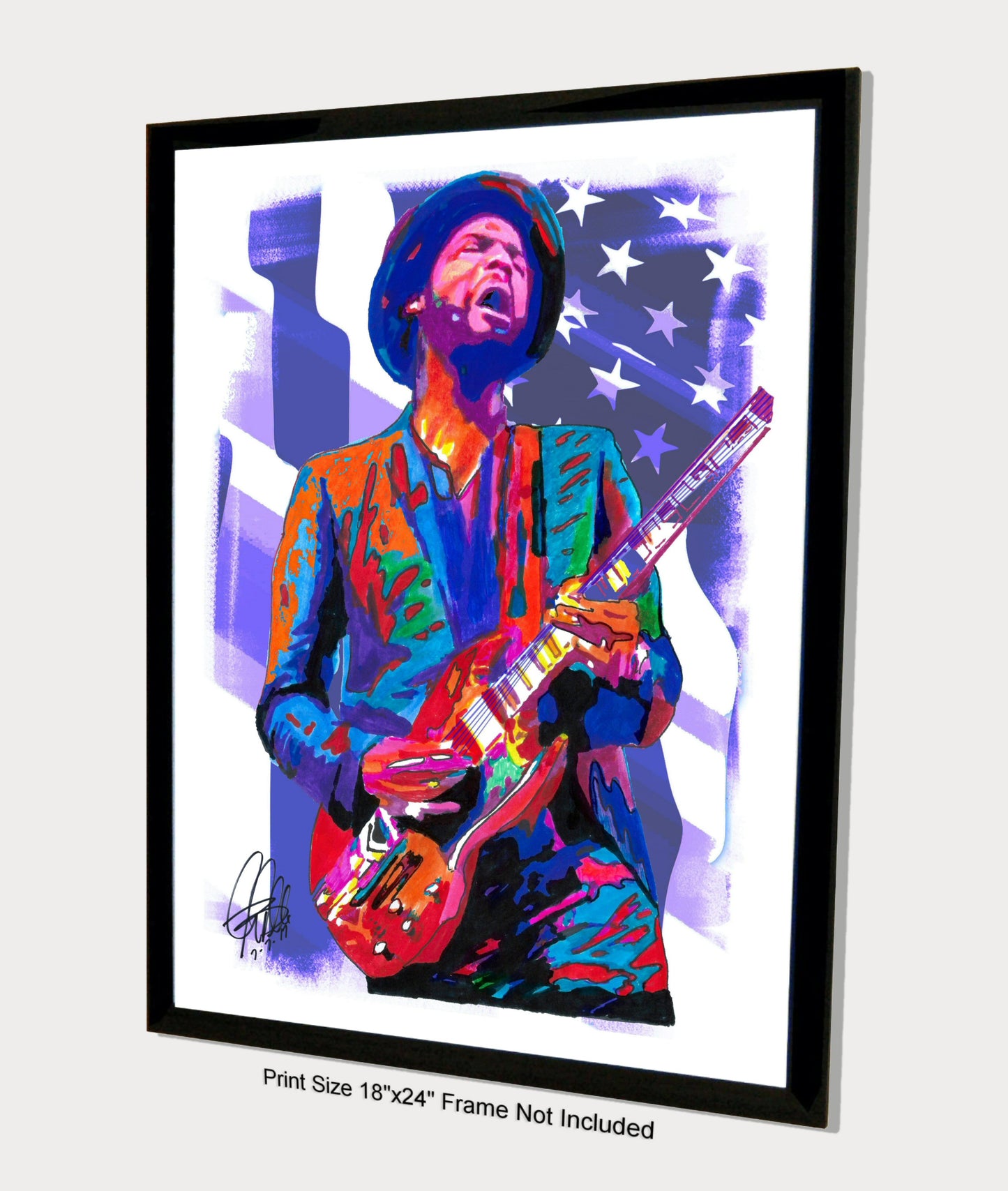 Gary Clark Jr Vocals Guitar Soul Blues Music Poster Print Wall Art 18x24