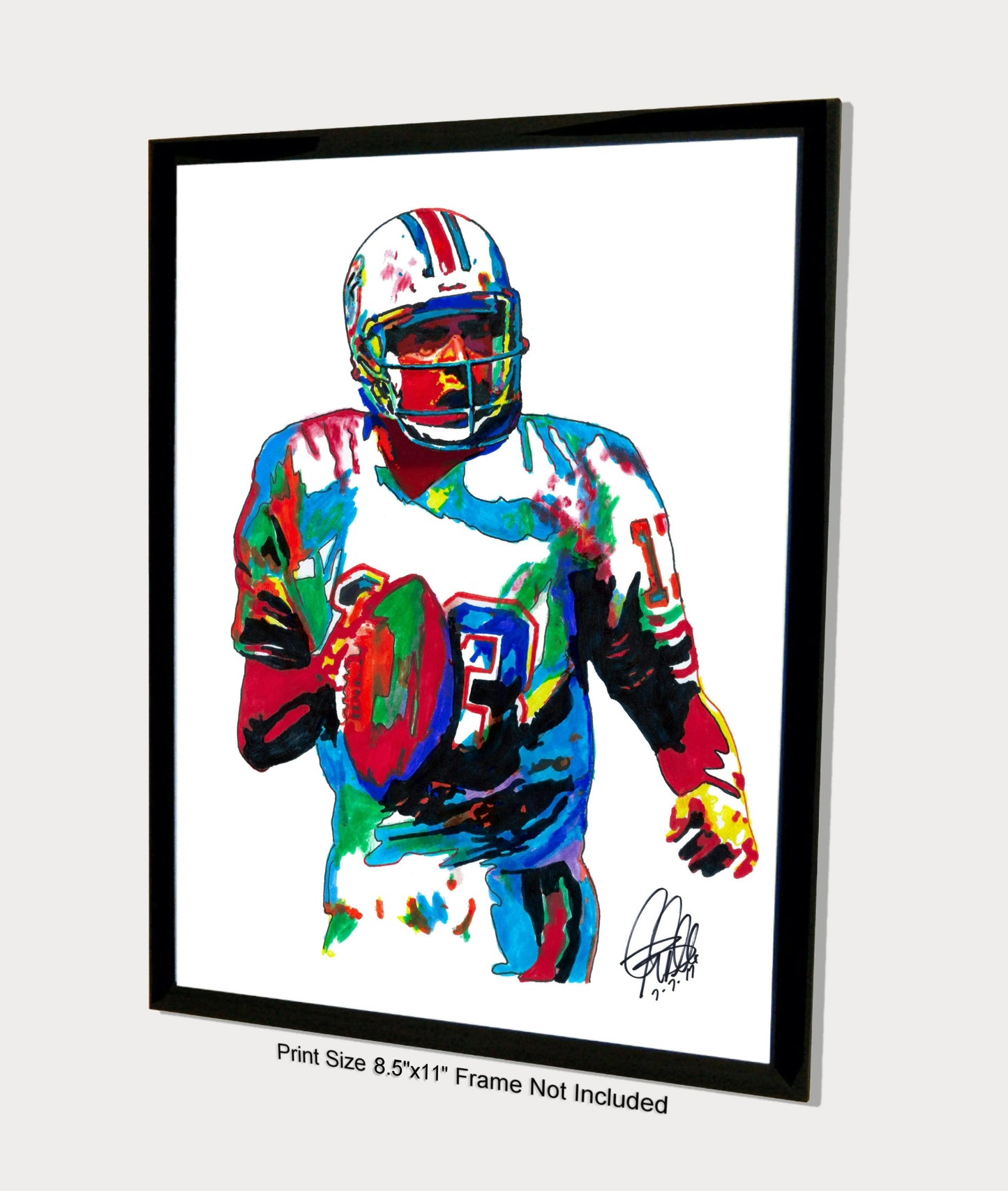 Dan Marino Miami Dolphins Football Sports Poster Print Wall Art 8.5x11