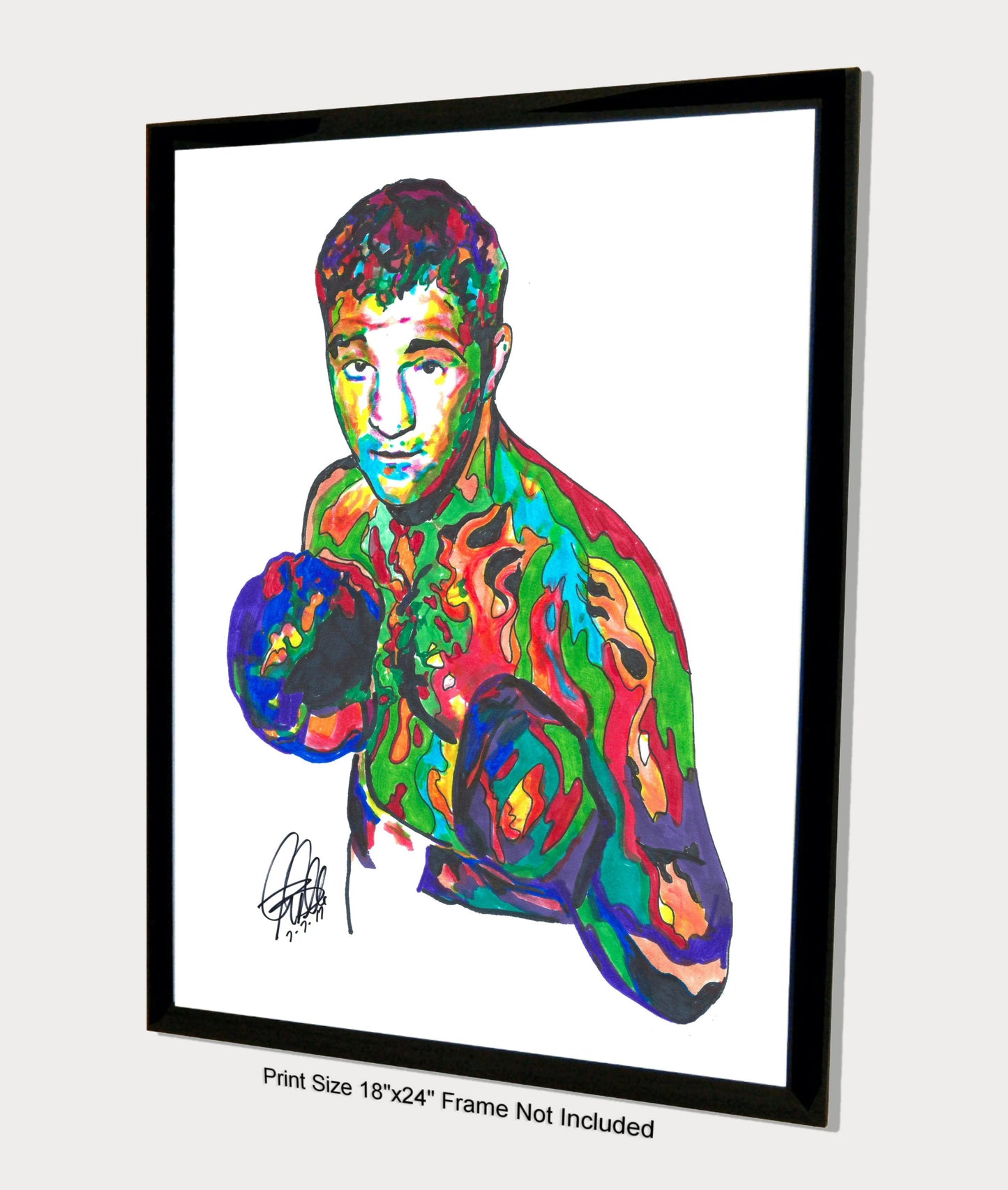 Rocky Marciano Sports Boxing Poster Print Wall Art 18x24