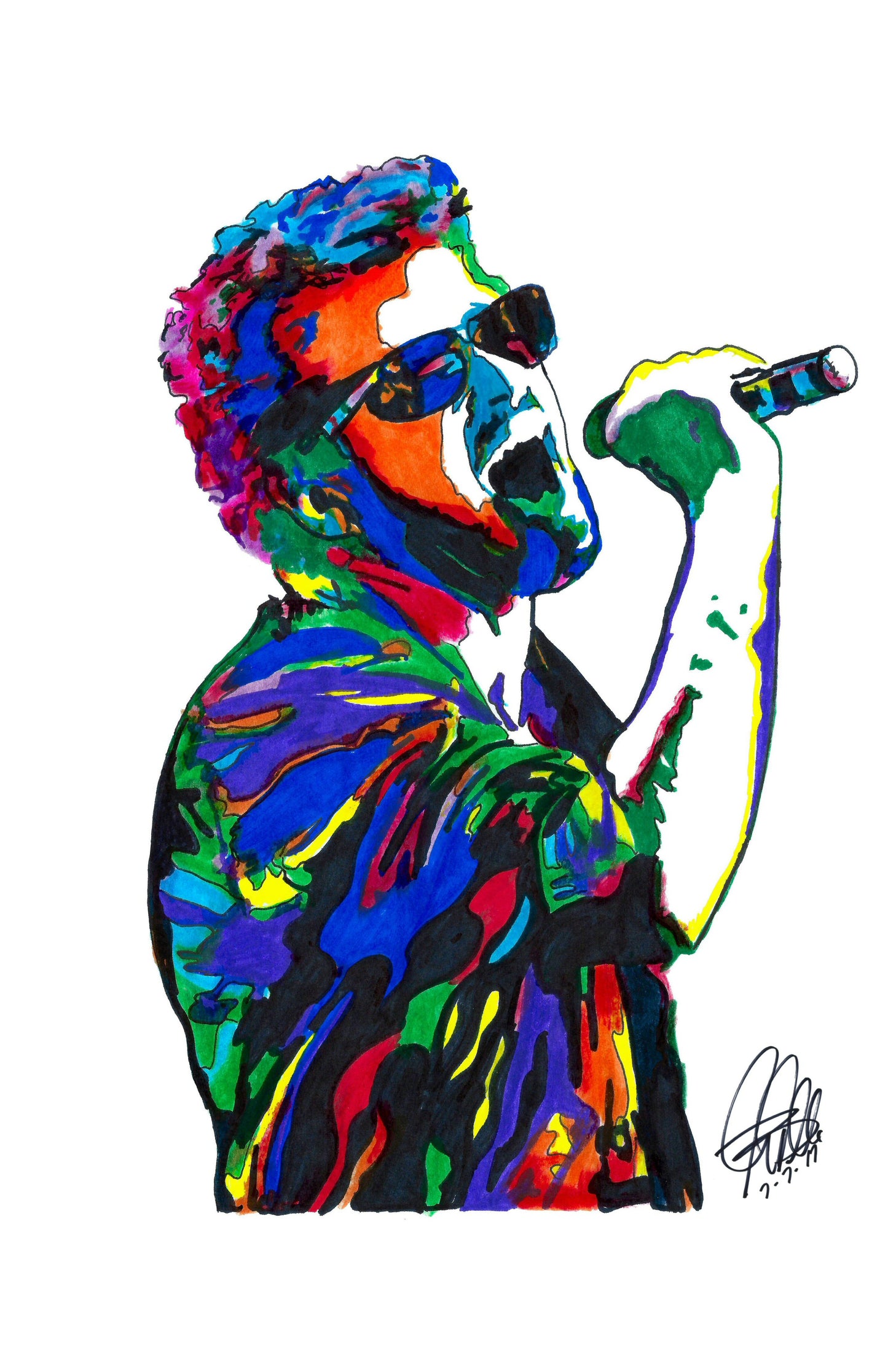 George Michael Singer Pop Music Poster Print Wall Art 11x17