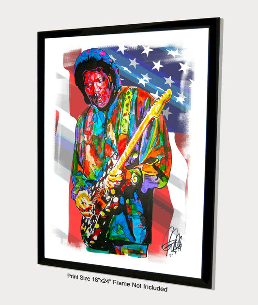 Buddy Guy Singer Guitar Blues Music Poster Print Wall Art 18x24