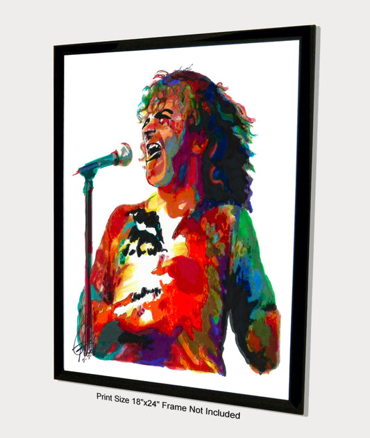 Joe Cocker Singer Blues Pop Rock Music Poster Print Wall Art 18x24