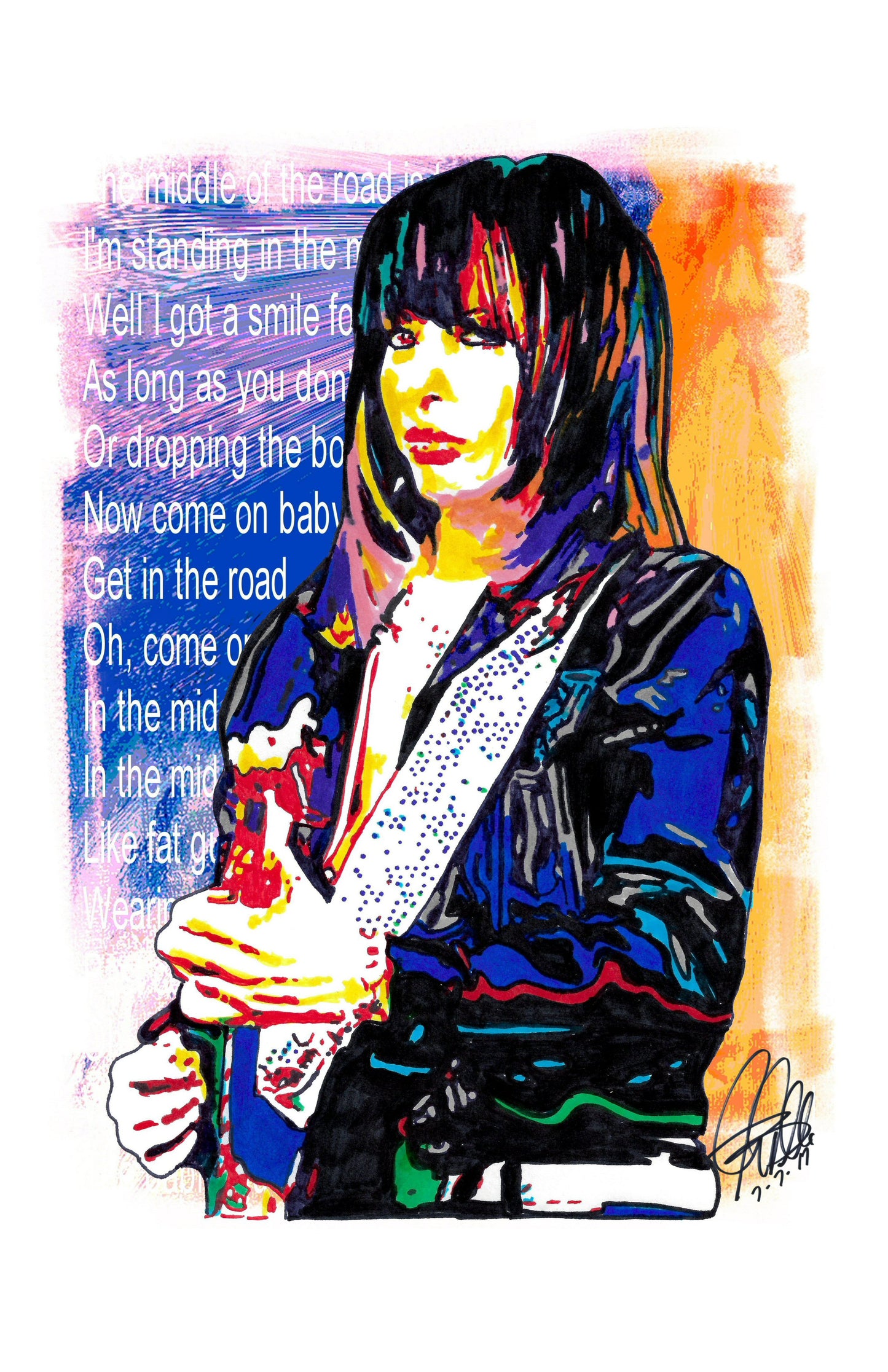 Chrissie Hynde The Pretenders New Wave Rock Music Poster Print Wall Art 11x17