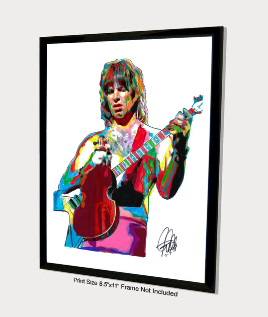 Nigel Tufnel Christopher Guest Spinal Tap Guitar Music Poster Print Art 8.5x11