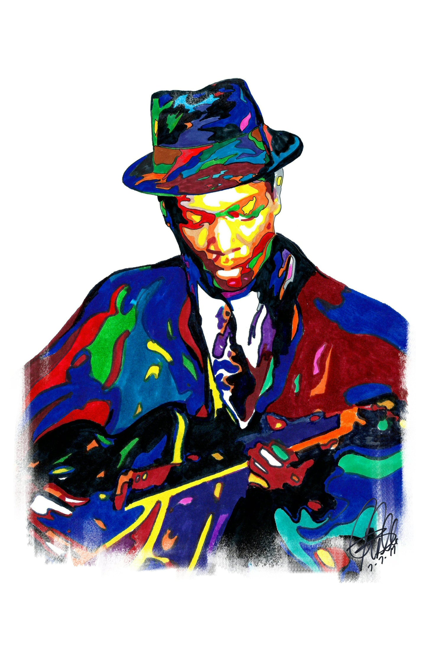 Charlie Christian Guitar Jazz Music Poster Print Wall Art 11x17