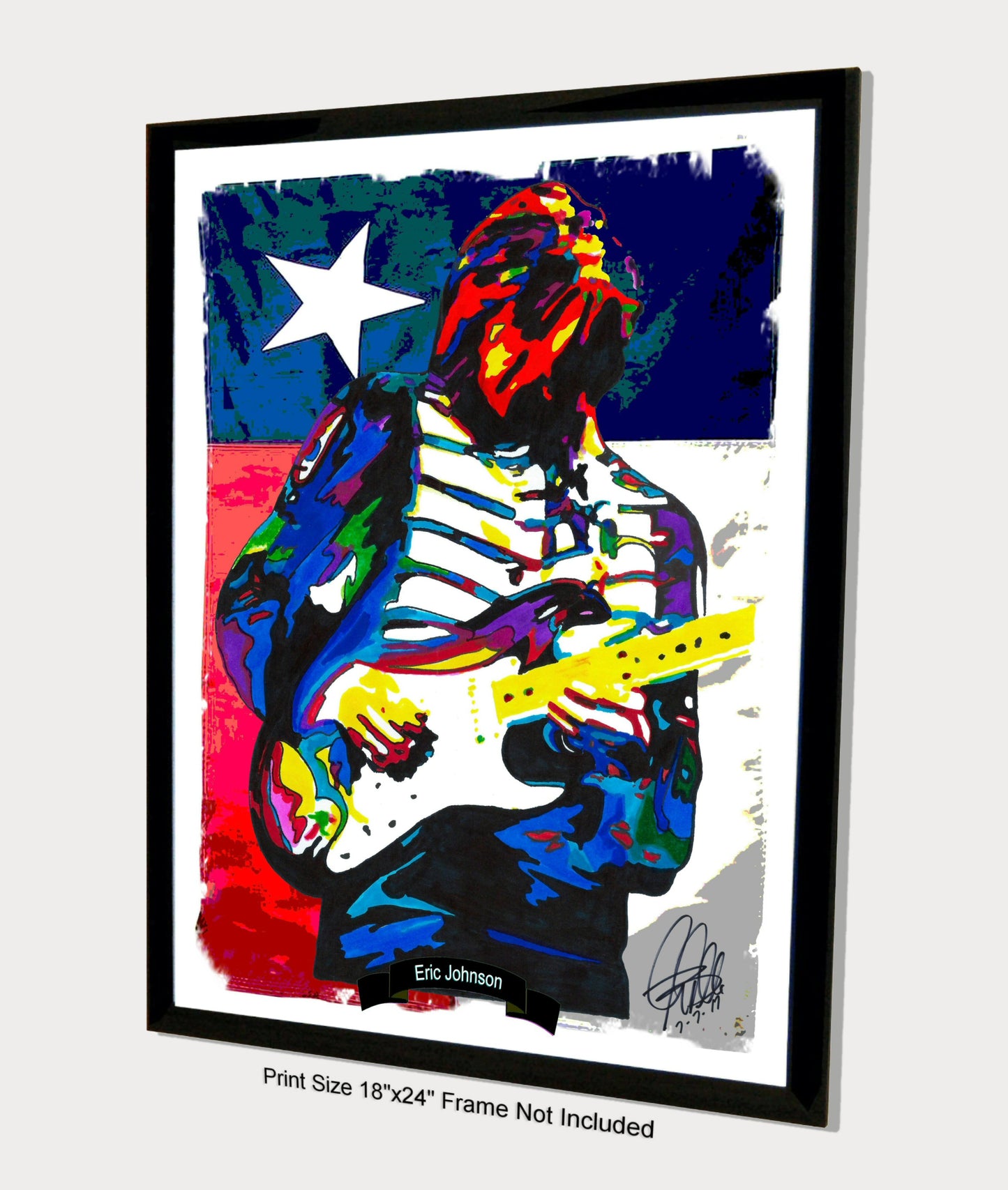 Eric Johnson Singer Guitar Blues Hard Rock Music Poster Print Wall Art 18x24