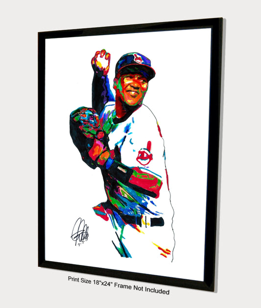 Jose Ramirez Cleveland Indians Baseball Poster Print Wall Art 18x24