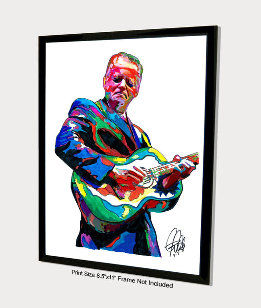 Tommy Emmanuel Acoustic Guitar Pop Rock Music Poster Print Wall Art 8.5x11