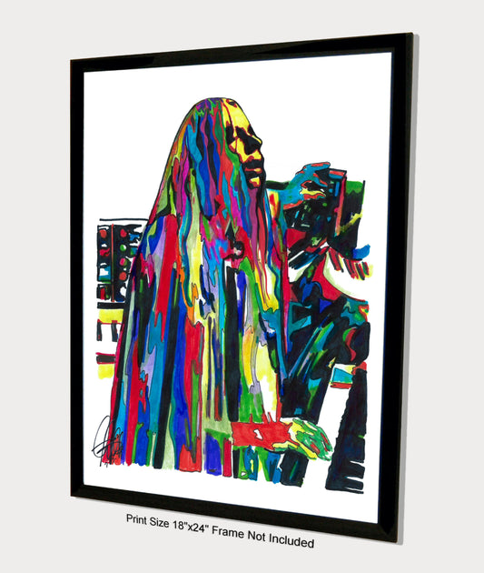 Rick Wakeman Yes Piano Rock Music Poster Print Wall Art 18x24