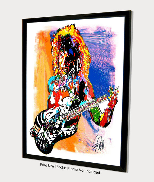 George Lynch Dokken Guitar Hard Rock Music Print Poster Wall Art 18x24