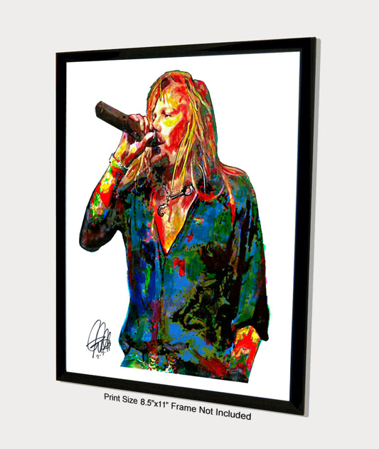 Vince Neil Motley Crue Singer Rock Music Poster Print Wall Art 8.5x11