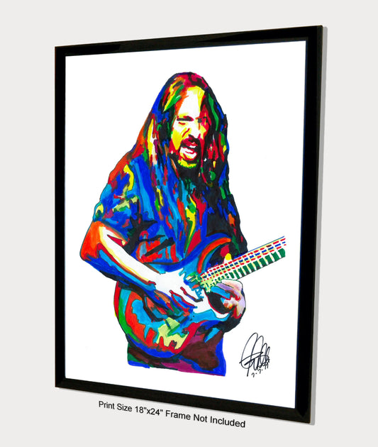 John Petrucci Dream Theater Guitar Rock Music Poster Print Wall Art 18x24