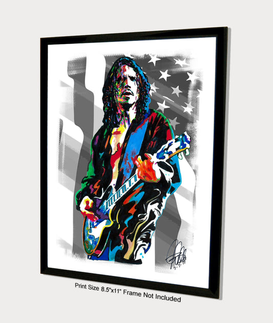 Chris Cornell Soundgarden Singer Hard Rock Music Poster Print Wall Art 8.5x11