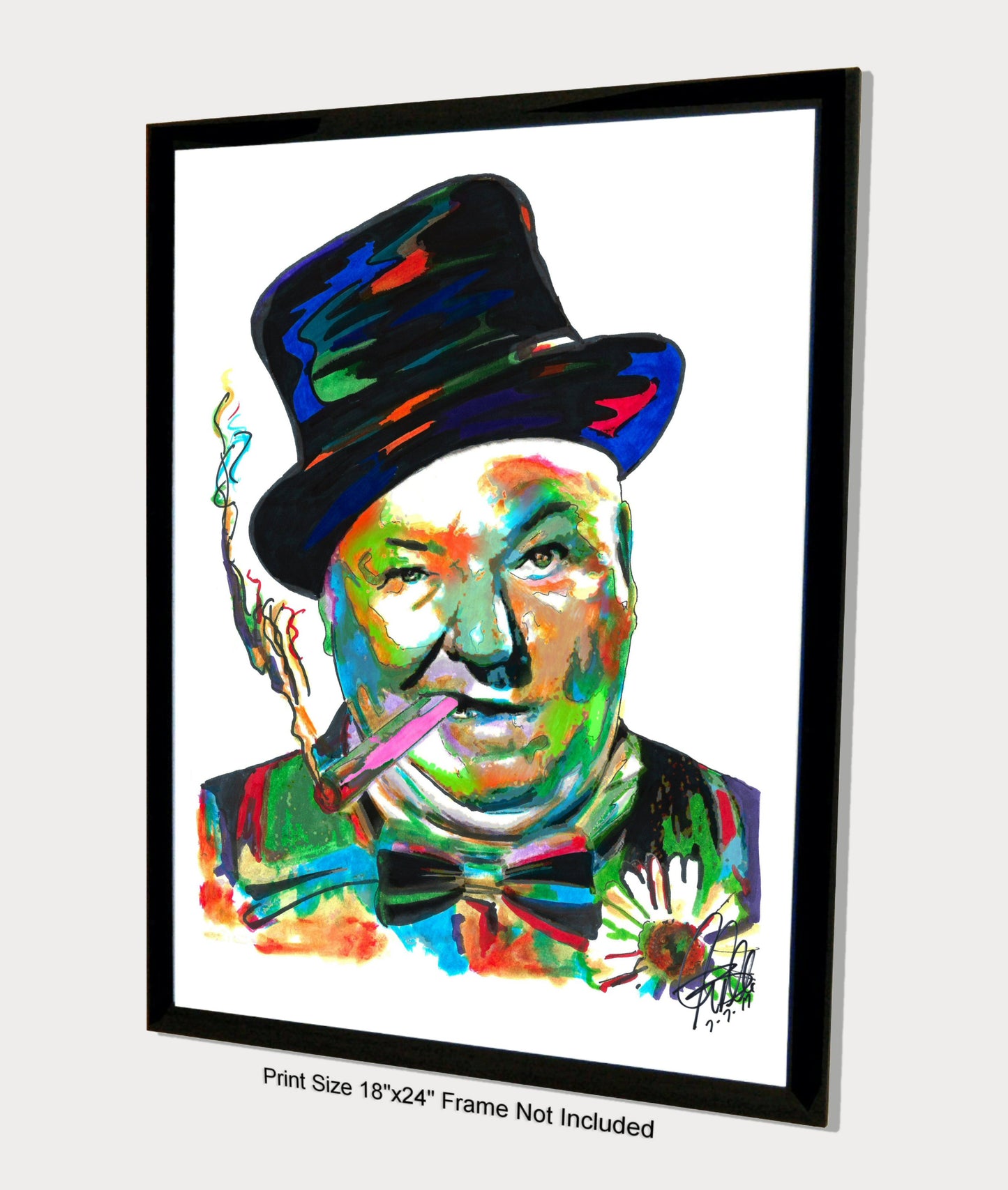 WC Fields American Comedian Actor Celebrities Poster Print Wall Art 18x24