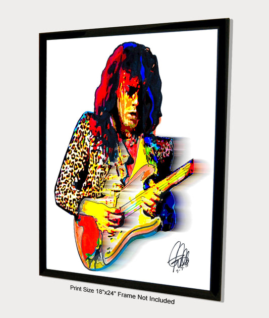 Yngwie Malmsteen Guitar Rock Music Poster Print Wall Art 18x24