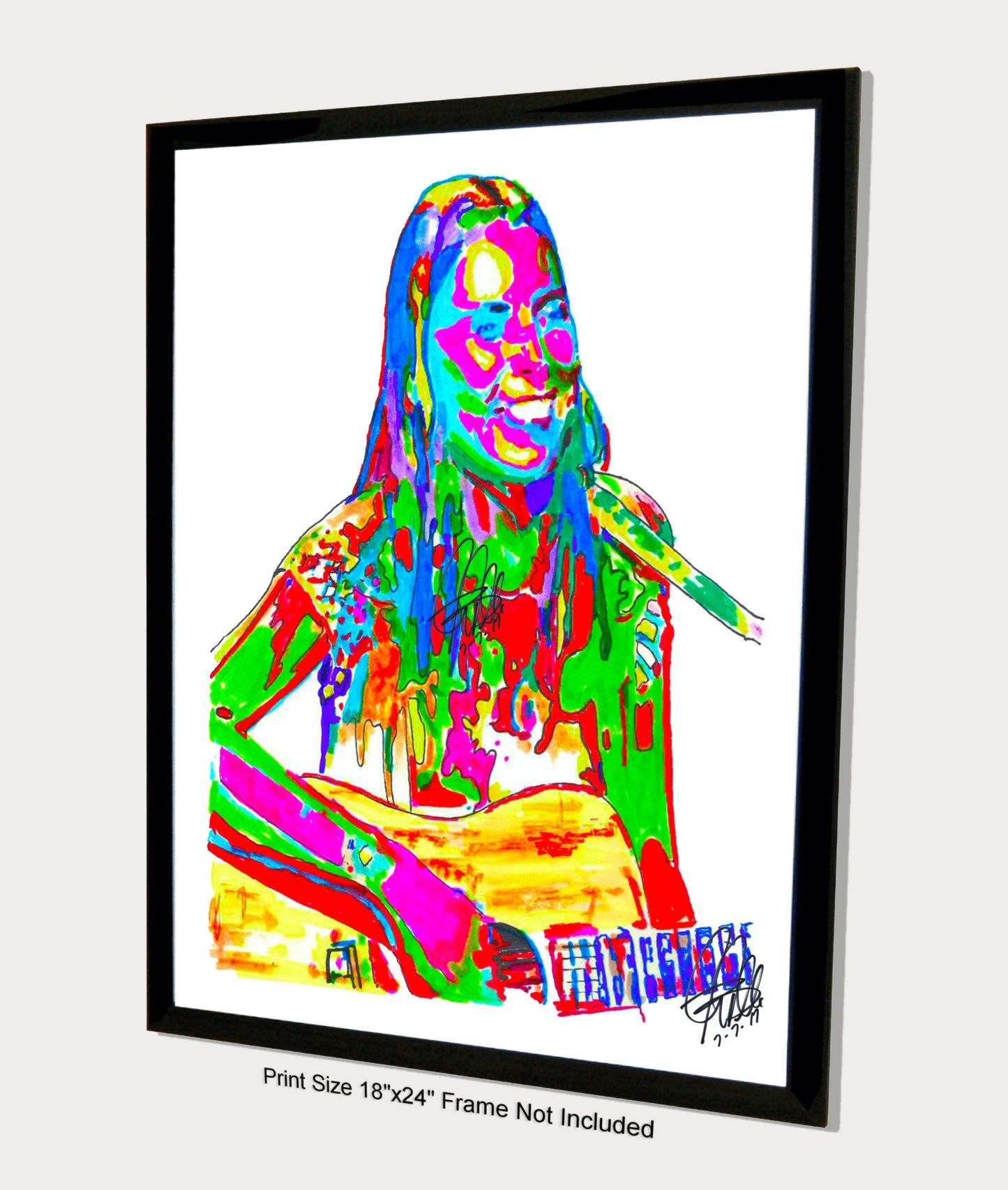 Joni Mitchell Singer Jazz Folk Rock Music Poster Print Wall Art 18x24