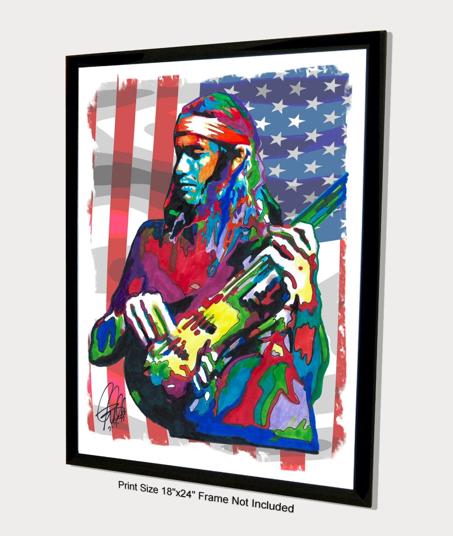 Jaco Pastorius Bass Guitar Jazz Music Poster Print Wall Art 18x24