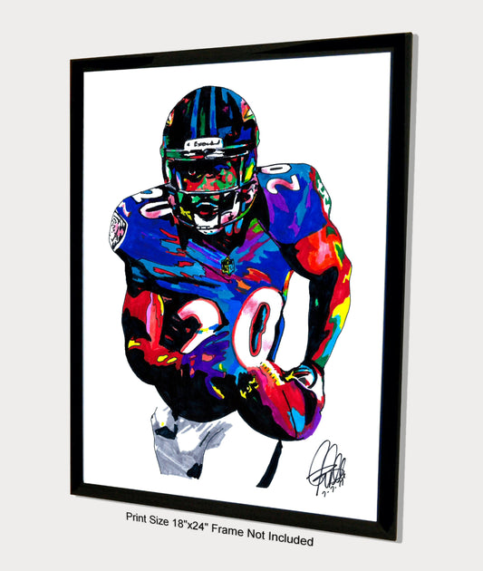 Ed Reed Baltimore Ravens Safety Football Sports Poster Print Wall Art 18x24