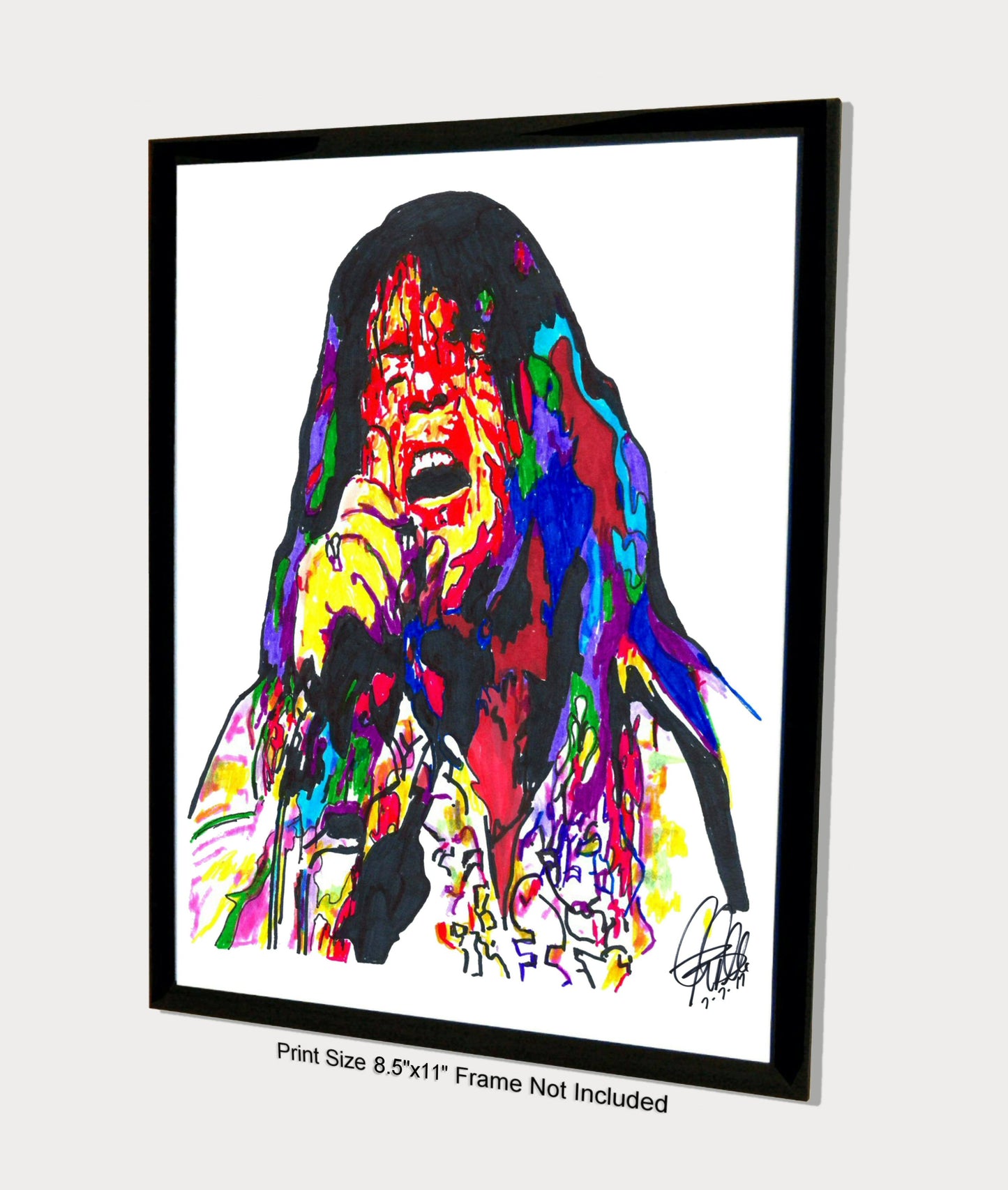 Meat Loaf Singer Hard Rock Music Poster Print Wall Art 8.5x11