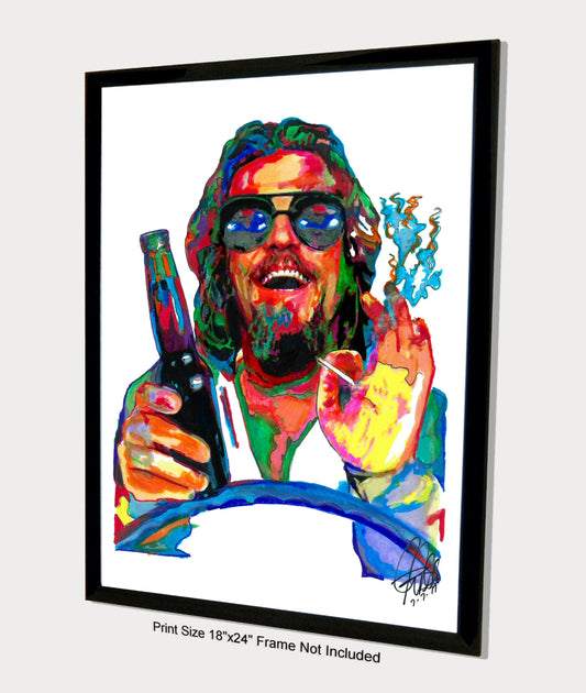 The Dude The Big Lebowski Jeff Bridges Poster Print Wall Art 18x24