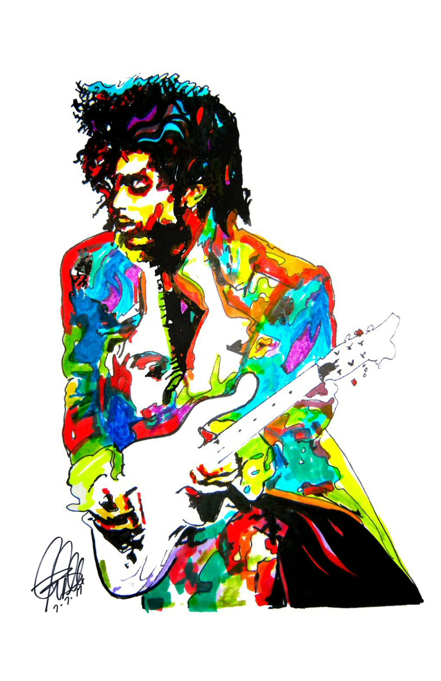 Prince The Revolution Singer Guitar Rock Music Poster Print Wall Art 11x17