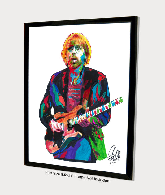 Trey Anastasio Phish Guitar Rock Blues Music Poster Print Wall Art 8.5x11