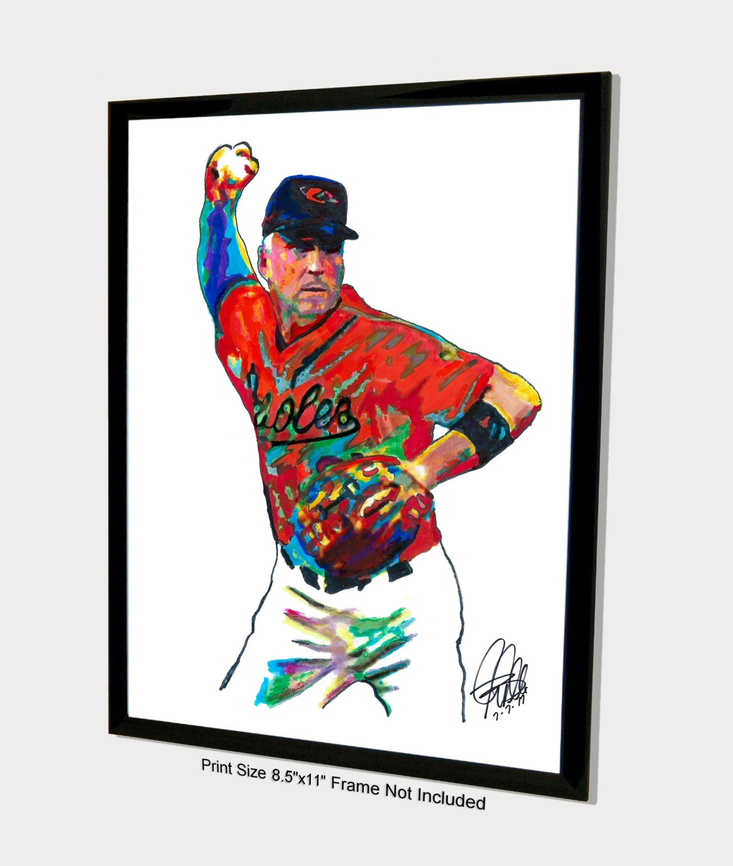 Cal Ripken Jr Baltimore Orioles SS Baseball Sports Poster Print Wall Art 8.5x11