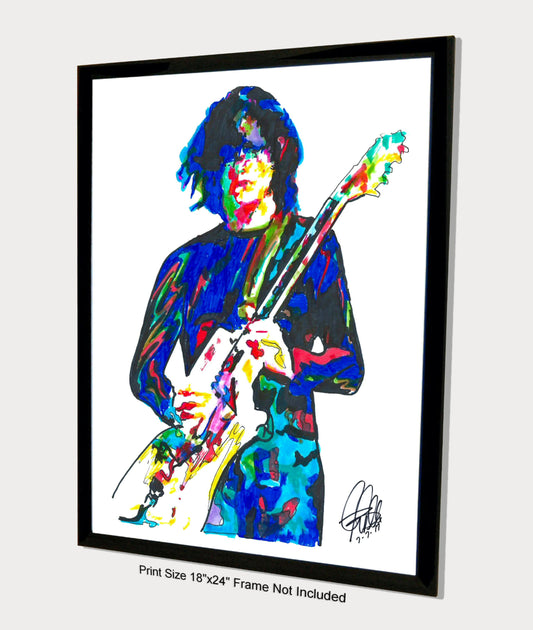 Jack White The Dead Weather Guitar Rock Music Poster Print Wall Art 18x24