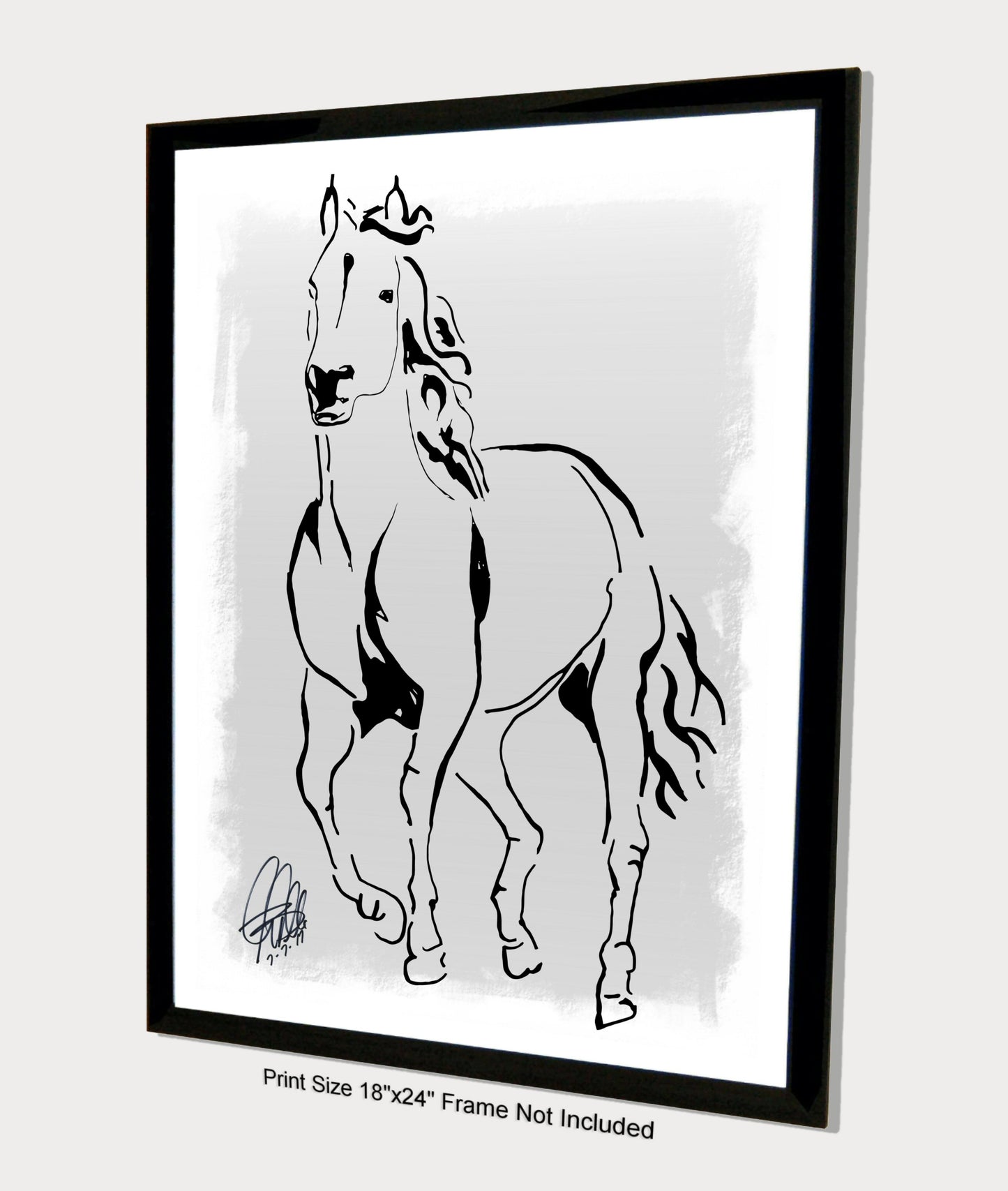 Race Horse Poster Print Wall Art 18x24