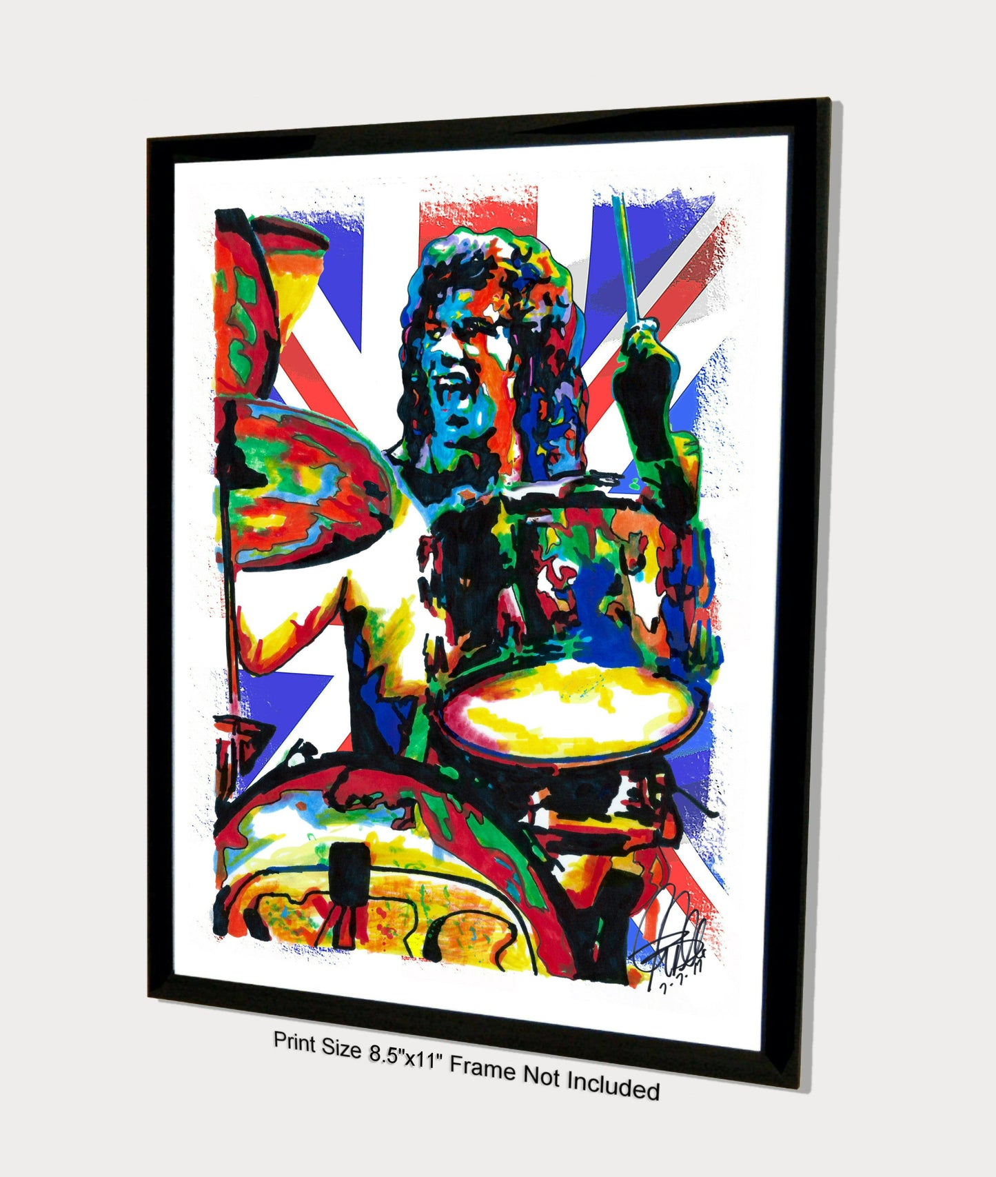 Bill Bruford Yes Drummer Progressive Rock Music Poster Print Wall Art 8.5x11