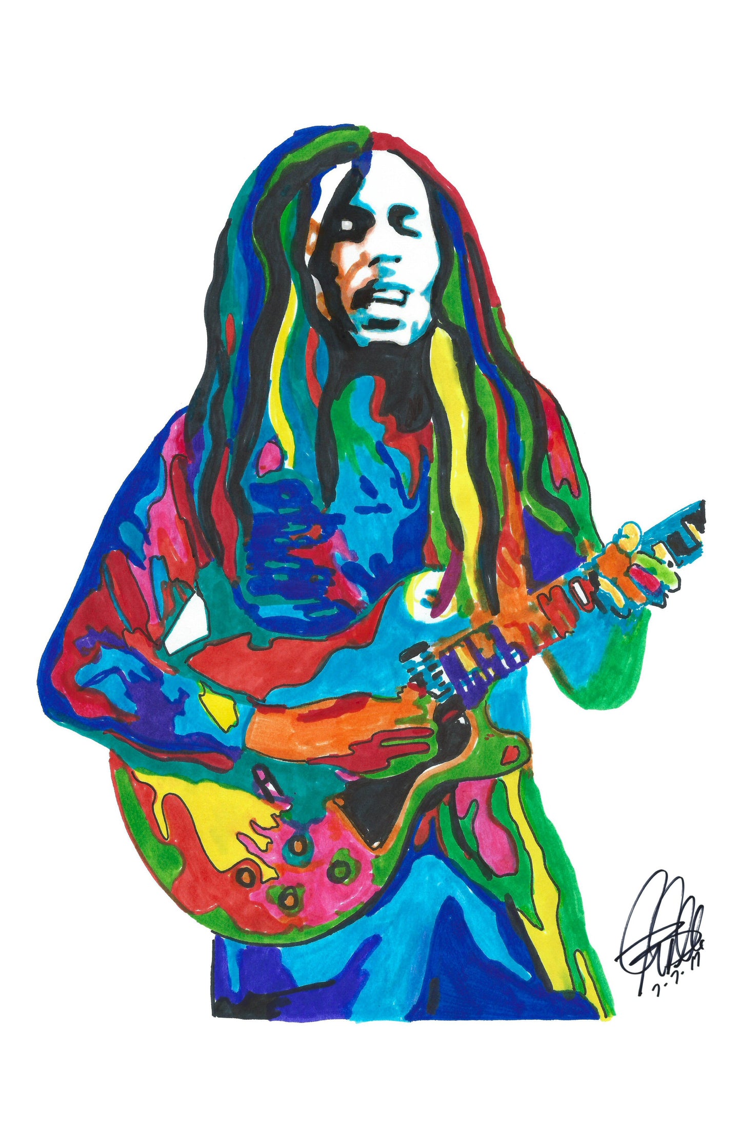 Bob Marley The Wailers Reggae Ska Music Poster Print Wall Art 11x17