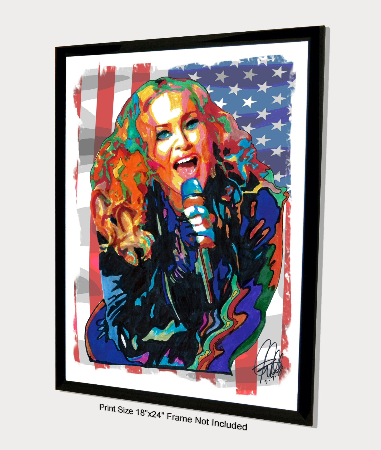 Madonna Singer Dance Rock Music Print Poster Wall Art 18x24