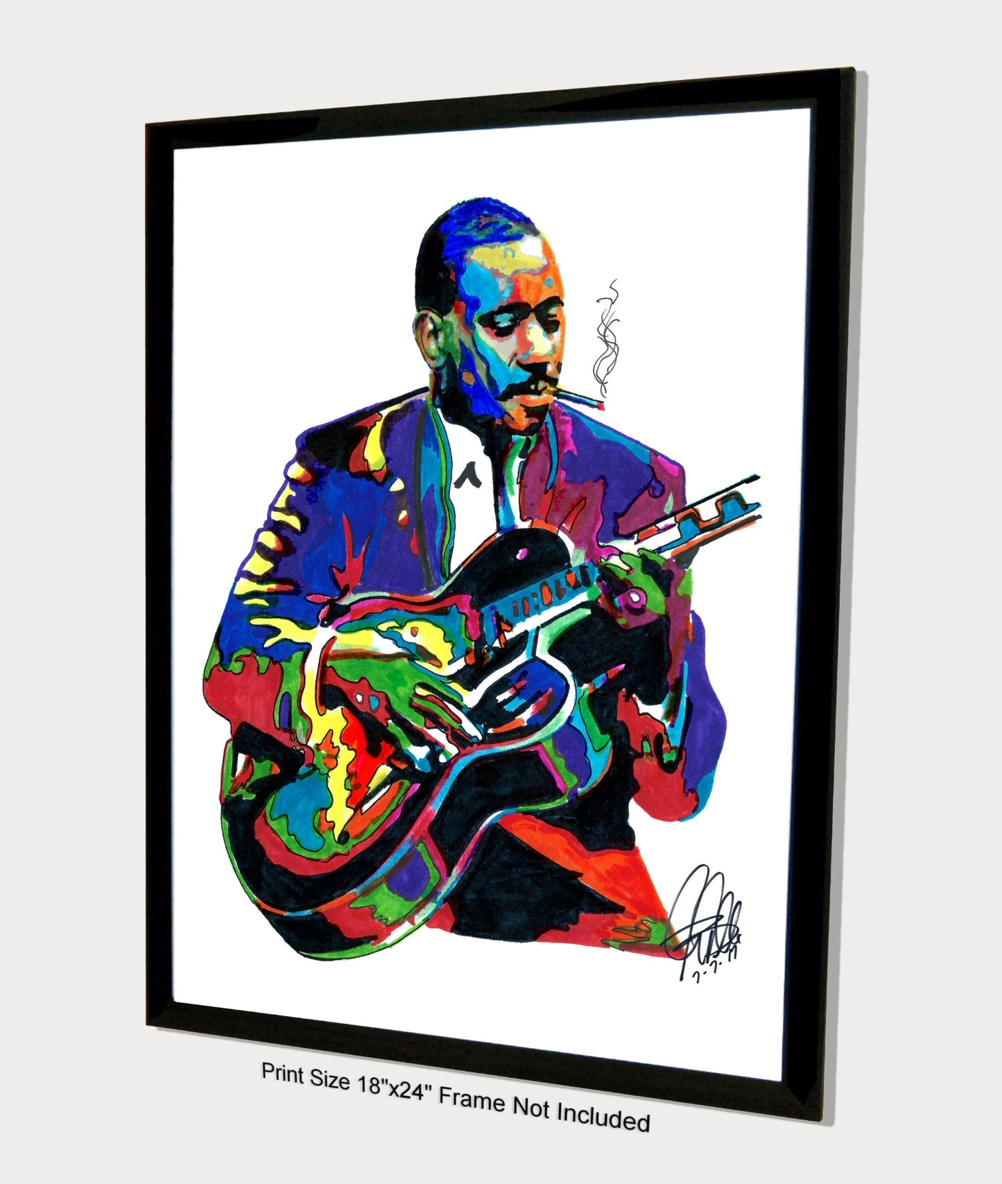 Wes Montgomery Guitar Music Poster Print Wall Art 18x24