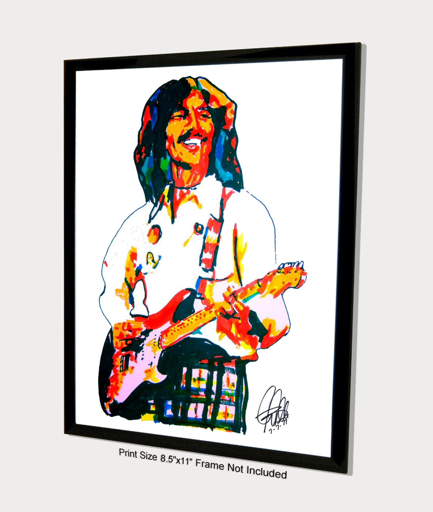 George Harrison The Beatles Singer Guitar Rock Music Poster Print 8.5x11