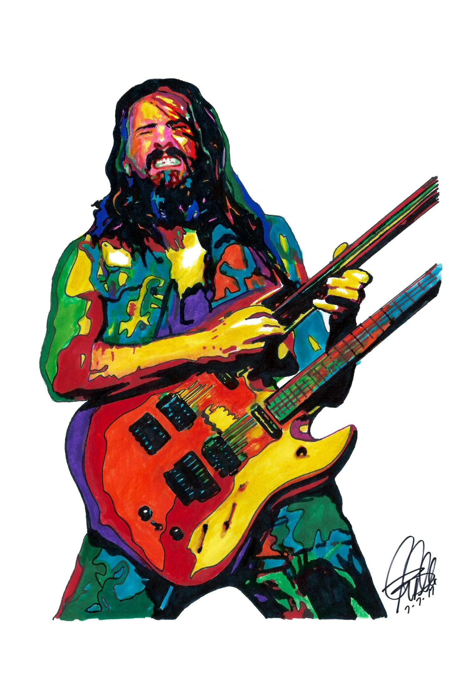 Ron Bumblefoot Thal Guitar Metal Rock Music Poster Print Wall Art 11x17