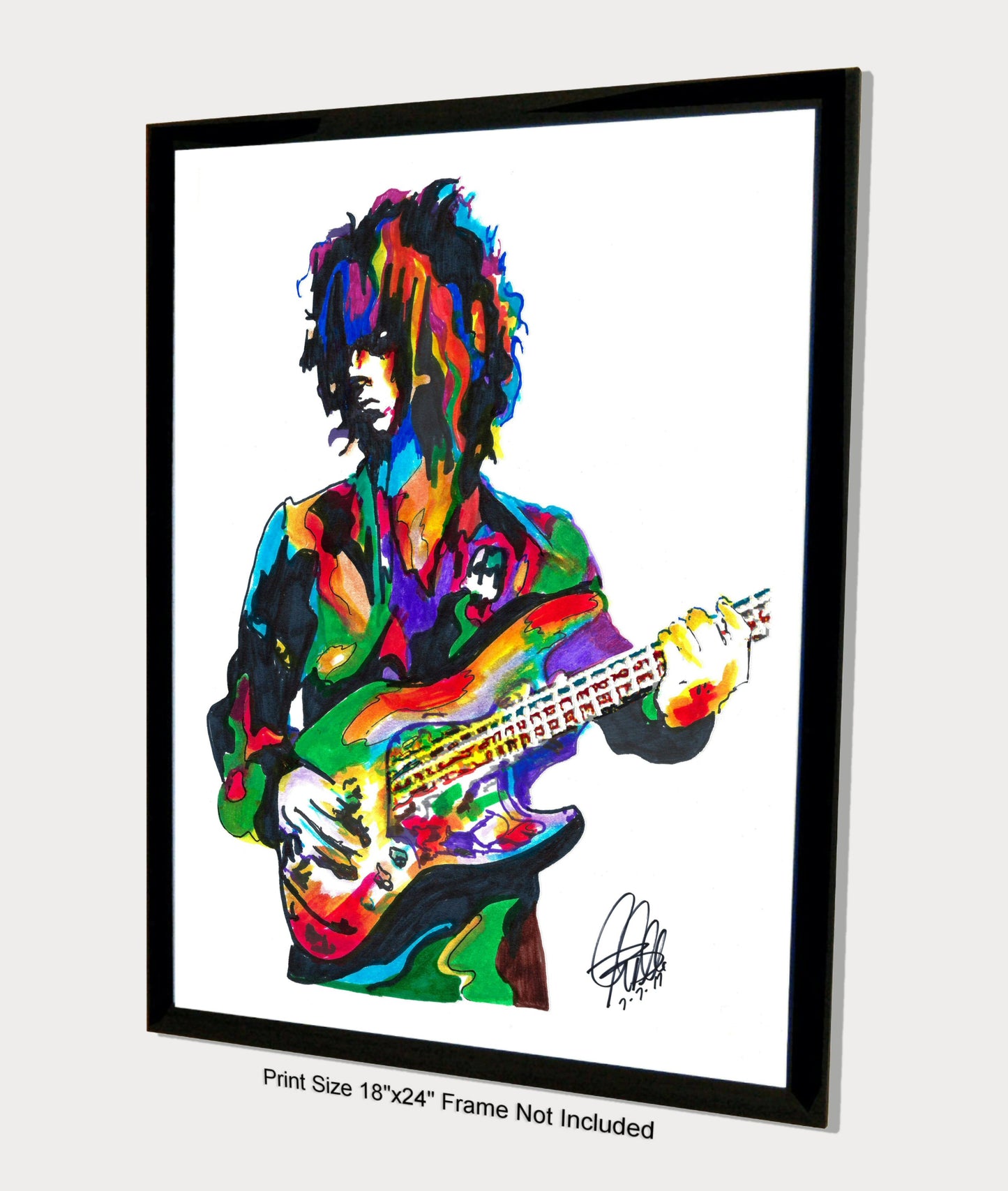 Noel Redding Jimi Hendrix Experience Rock Music Poster Print Wall Art 18x24