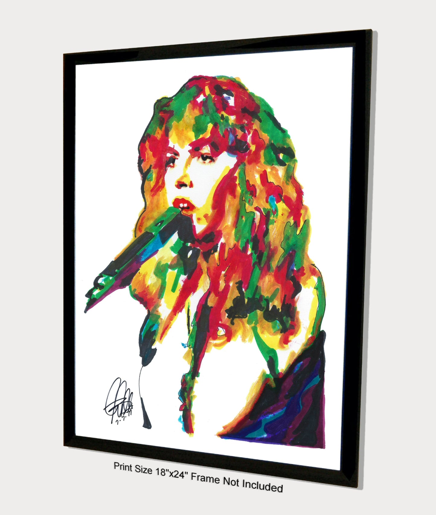 Stevie Nicks Fleetwood Mac Singer Rock Music Print Poster Wall Art 18x24