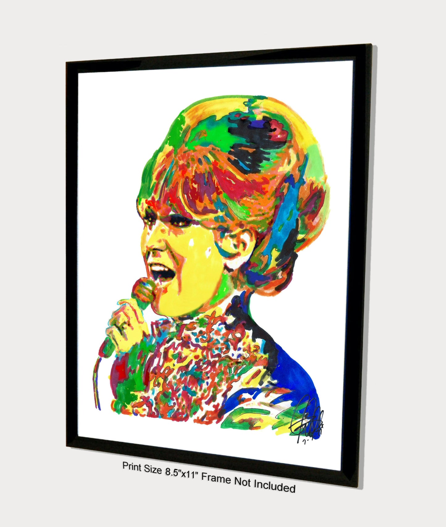 Dusty Springfield Singer Pop Soul Music Poster Print Wall Art 8.5x11